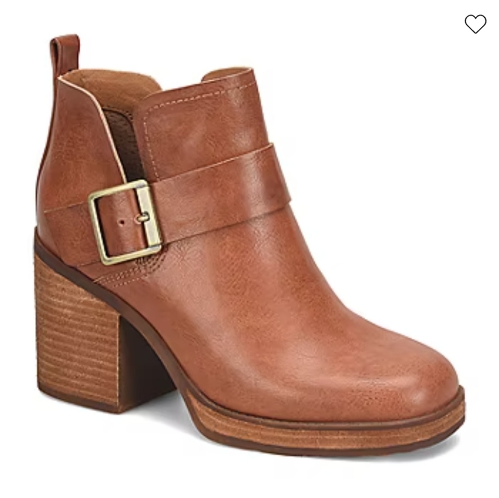 Kork-Ease Brown Heeled Boots